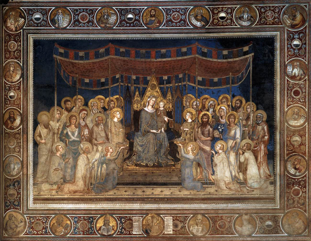 madonna with angels and saints